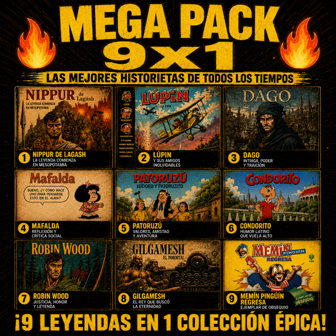 🔥PACK ULTRA AHORRO: 9X1 Todas las colecciones de abajo ⭐️Preferido⭐️